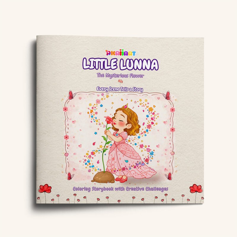 Little Lunna: The Mysterious Flower: A Calm Coloring Storybook with Creative Challenges