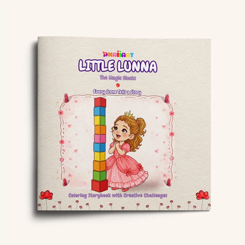 Little Lunna: The Magic Blocks: A Calm Coloring Storybook with Creative Challenges